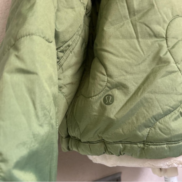Green Lululemon Quarter Zip Puffer - Picture 2 of 6